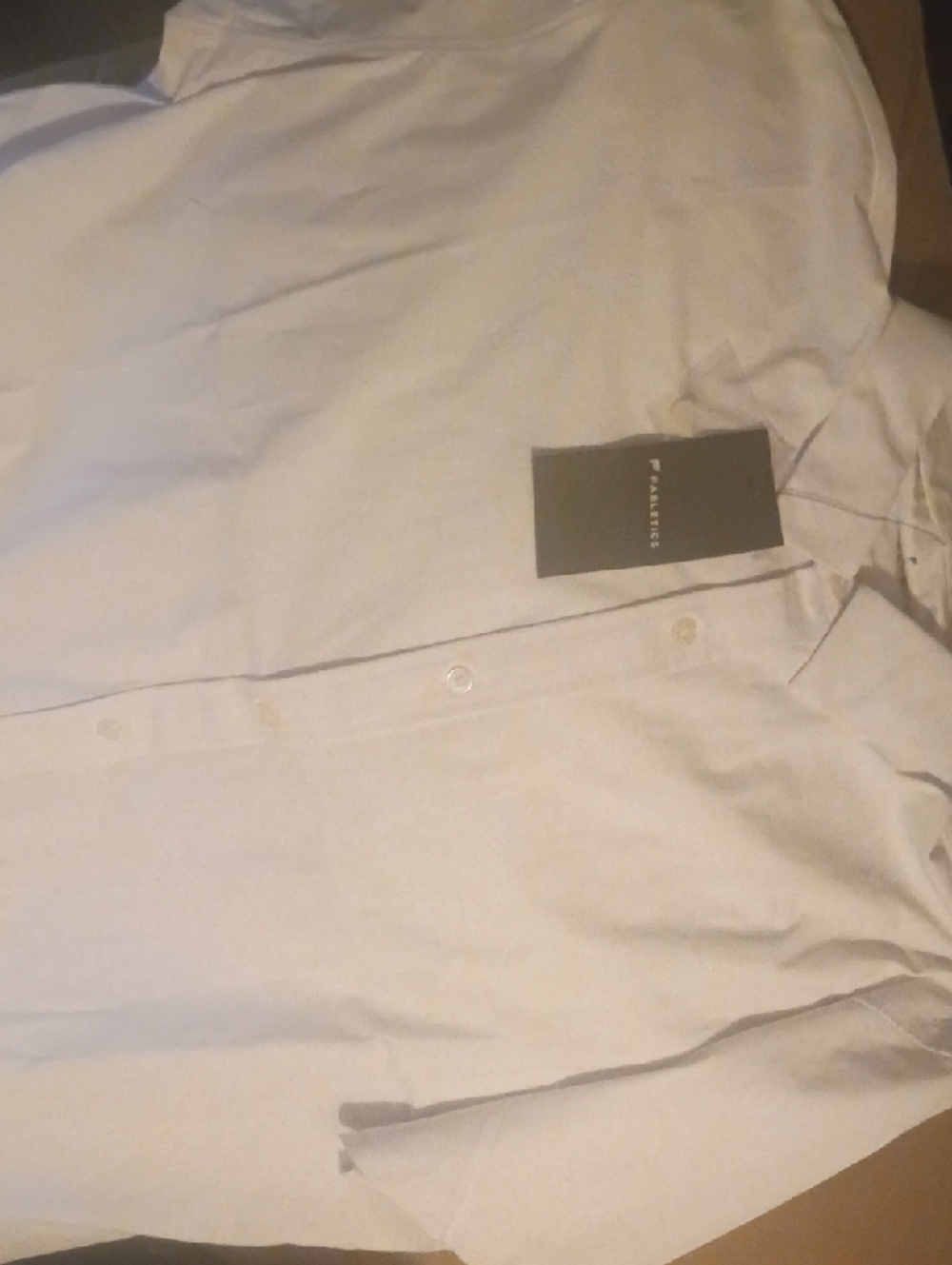 Fabletics White Men's Button-Down Dress Shirt
